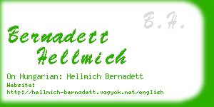 bernadett hellmich business card